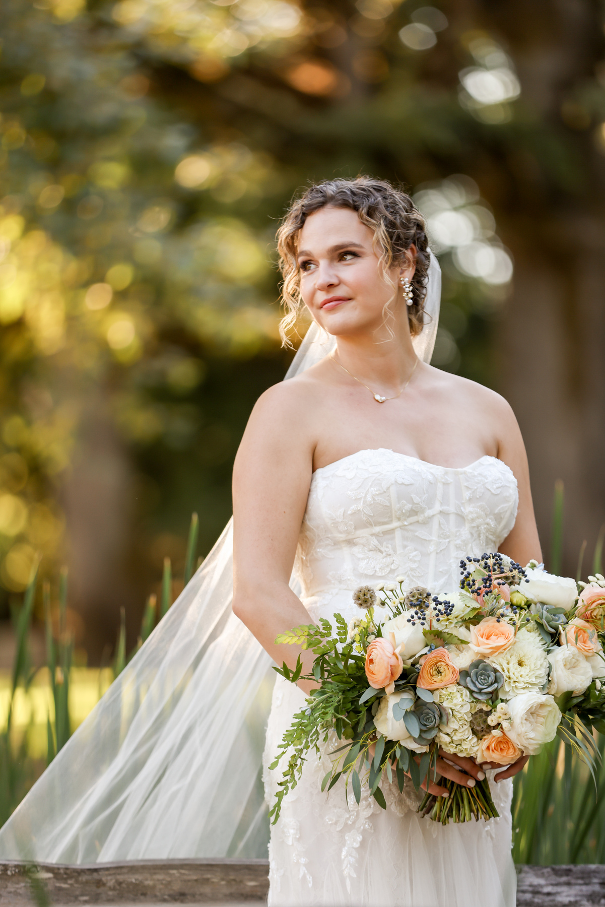 Effortless, textured updo by Blushing Flower Events