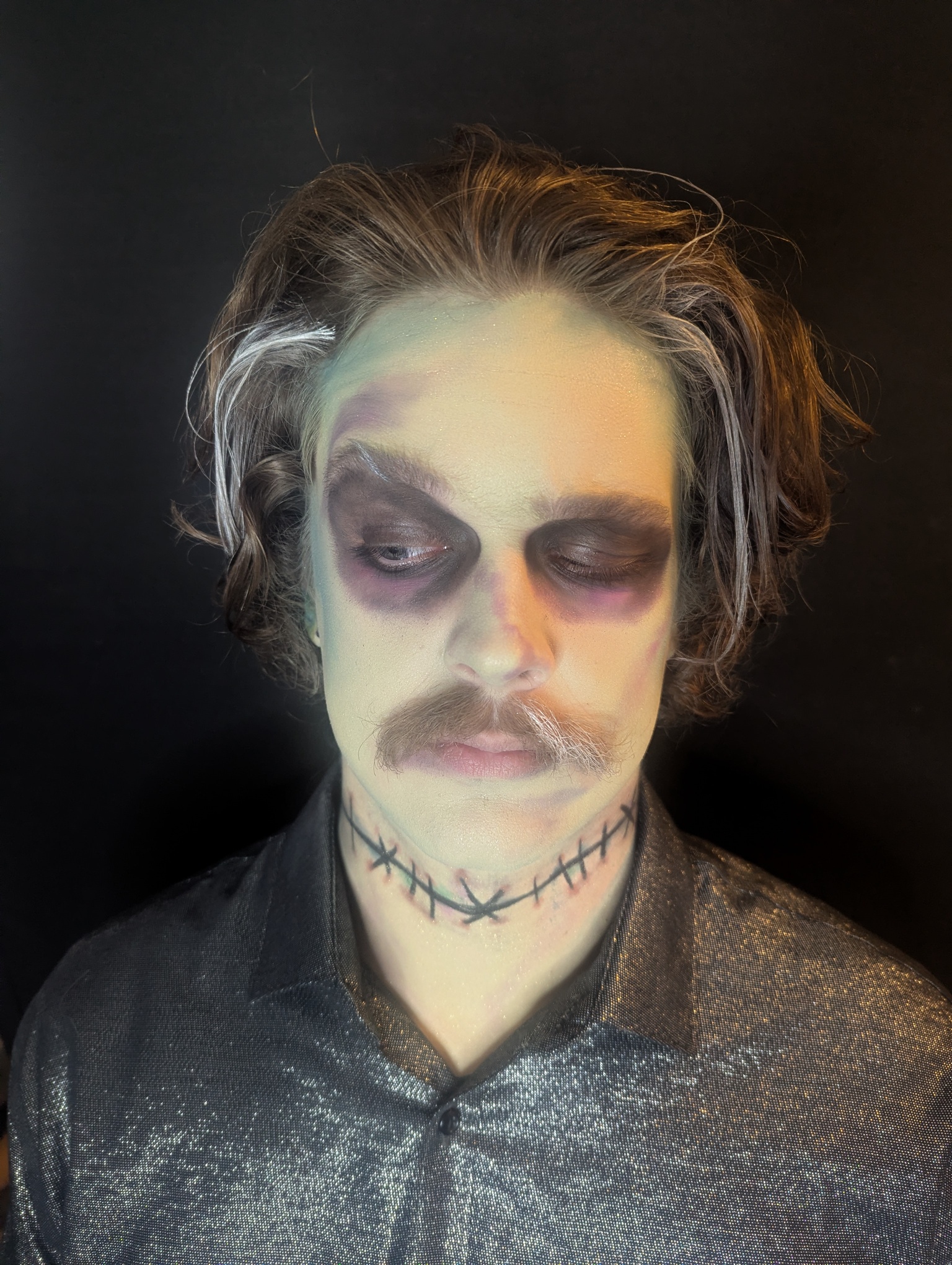 Dramatic Makeup for men on halloween